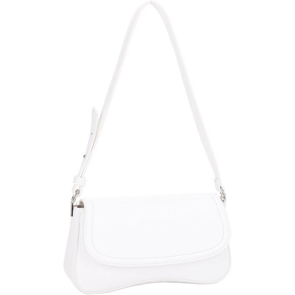 Women Small Vegan Leather Shoulder Bag Compact Purse Organizer Adjustable - Picture 1 of 6